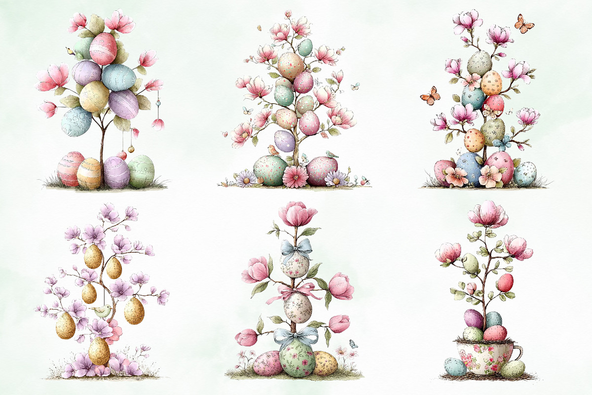 Whimsical Easter Tree Png Clipart, an Illustration by Creative Art (Photo 6 of 8)