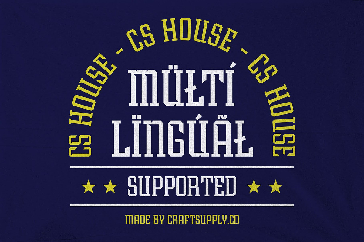 CS House – Sporty Font, a Slab Serif Font by Craft Supply Co. (Photo 5 of 8)