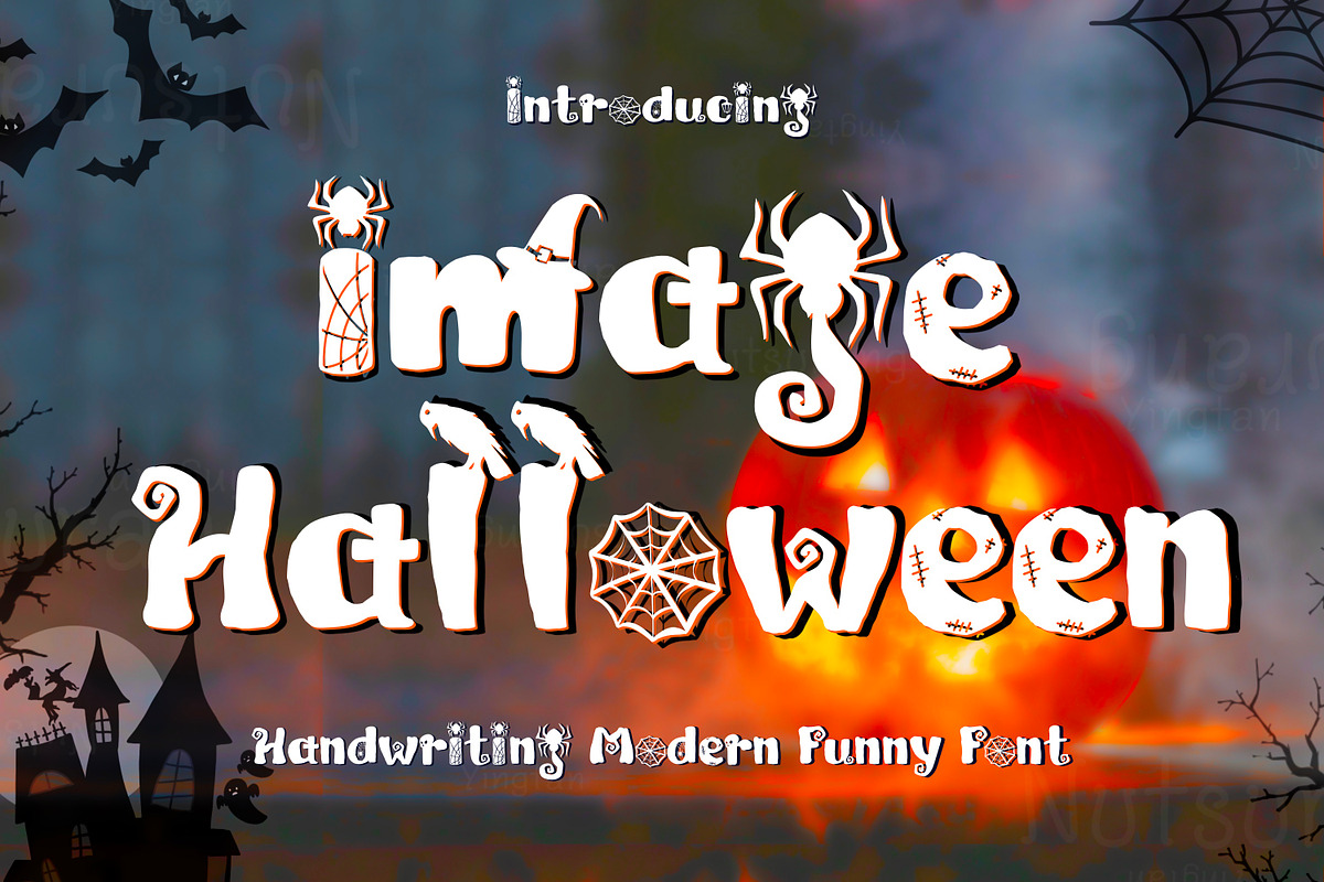 Image Halloween Font, a Handwritten Font by N Nakorn Creative (Photo 1 of 10)