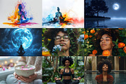 A Curated Collection for Meditation2, a Healthcare Illustration by AIandME (Thumbnail 2 of 4)