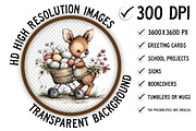 Whimsical Easter Deer Clipart, an Illustration by Craft Nest (Thumbnail 2 of 11)