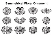 Elegant Symmetrical Floral Motifs, an Object Graphic by Creativeshirt (Thumbnail 1 of 3)