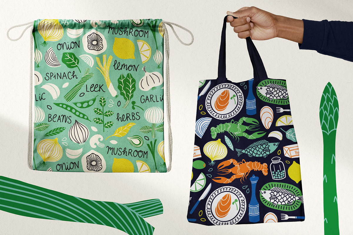 Folky Feast Graphic Collection, a Food Illustration by rouxsupplyco (Photo 5 of 12)