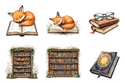 Reading Books Sublimation BundleRead, an Illustration by DreamArtGraphic (Thumbnail 3 of 4)