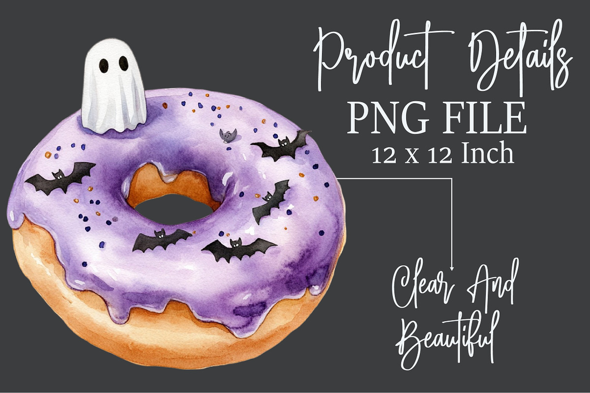 Watercolor Halloween Sweets Clipart, an Illustration by Rose Art (Photo 7 of 7)