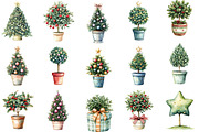 Whimsical Christmas Topiary Tree, an Illustration by Designking (Thumbnail 3 of 5)