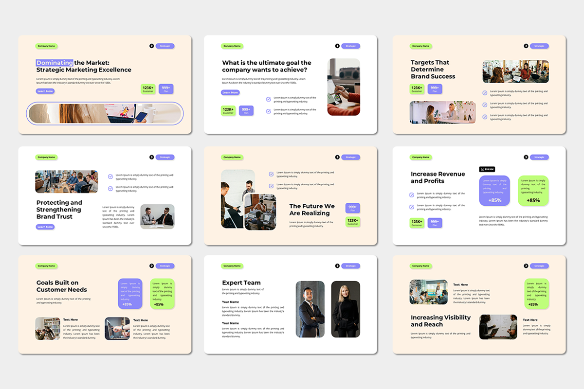 Strategic Marketing - Google Slides, a Presentation Template by Iqsiart Studio (Photo 2 of 3)