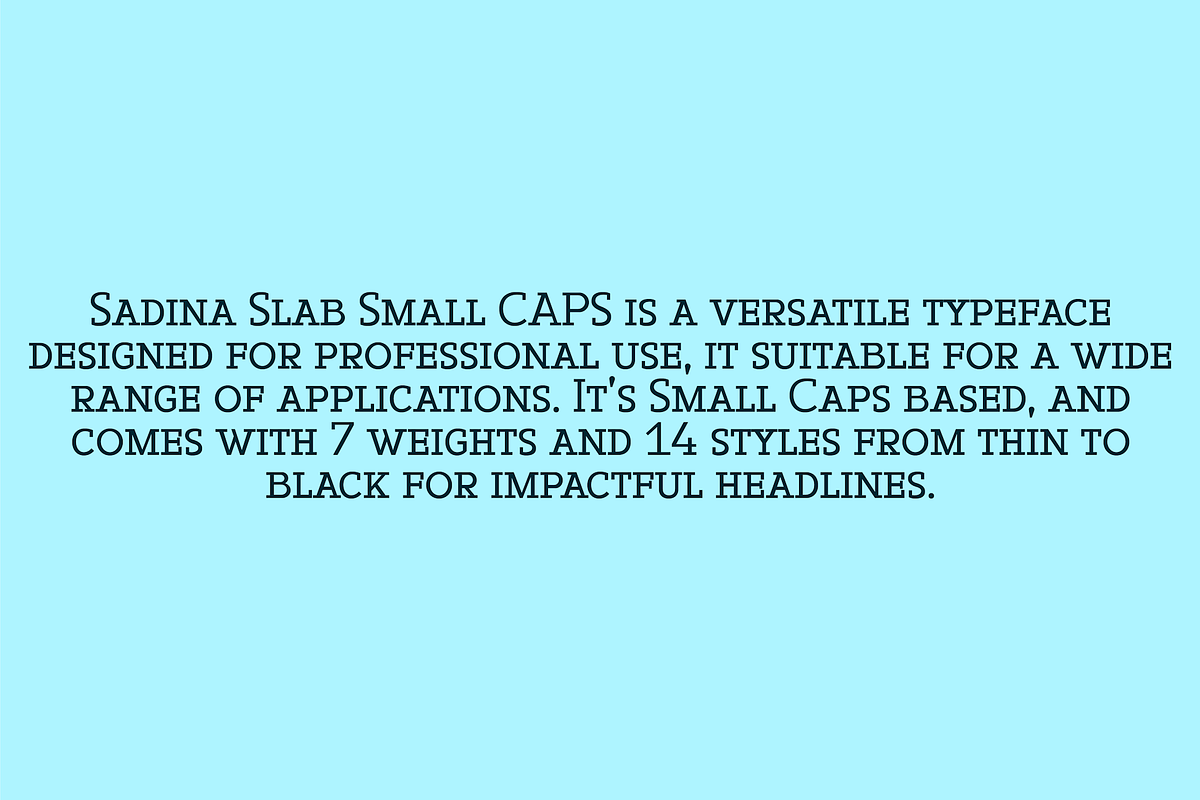 Sadina Slab SC, a Slab Serif Font by NumidiaType (Photo 4 of 6)