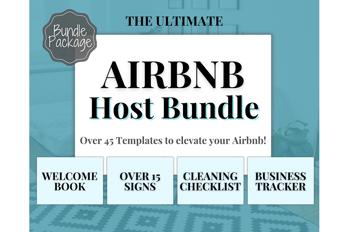 Airbnb HOST Bundle! 45+ Templates!, a Poster Template by Templatables (Photo 11 of 11)