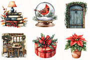 Cozy Berry Christmas Clipart, an Illustration by OK Design (Thumbnail 2 of 5)
