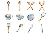 Kitchen Utensils Clipart, an Illustration by Design Market (Thumbnail 3 of 3)