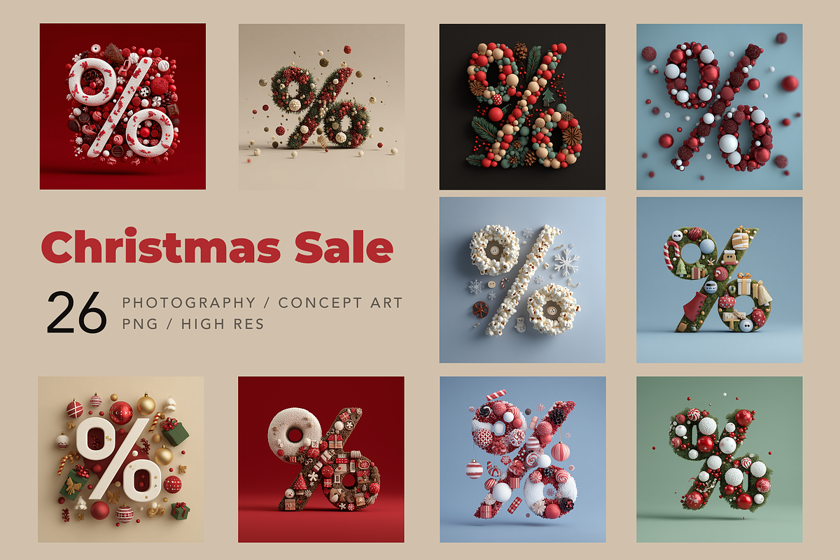 Christmas Sale, a Decorative Illustration by Typedreams.site (Photo 1 of 7)