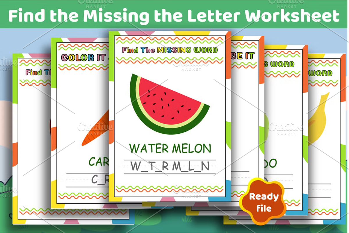 1500+ Pre-K+K Learning Pages + Bonus, an Education Illustration by ThePhoton (Photo 3 of 5)