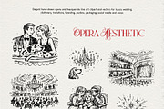 Opera Aesthetic: Vector Line Art, a Decorative Illustration by divanovskaya_nv (Thumbnail 8 of 19)