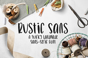 Rustic Sans, a Sans Serif Font by Nicole Dawn Design (Thumbnail 1 of 8)