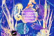 240 Holographic Procreate Bundle, a Brush Add-On by Manifesto Design Gallery (Thumbnail 1 of 12)