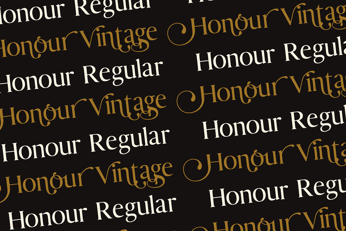 Honour Modern & Vintage Font preview 6