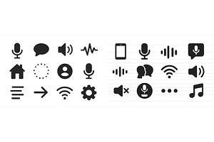 Collection of black and white vector, a Technology Illustration by ZinetroN