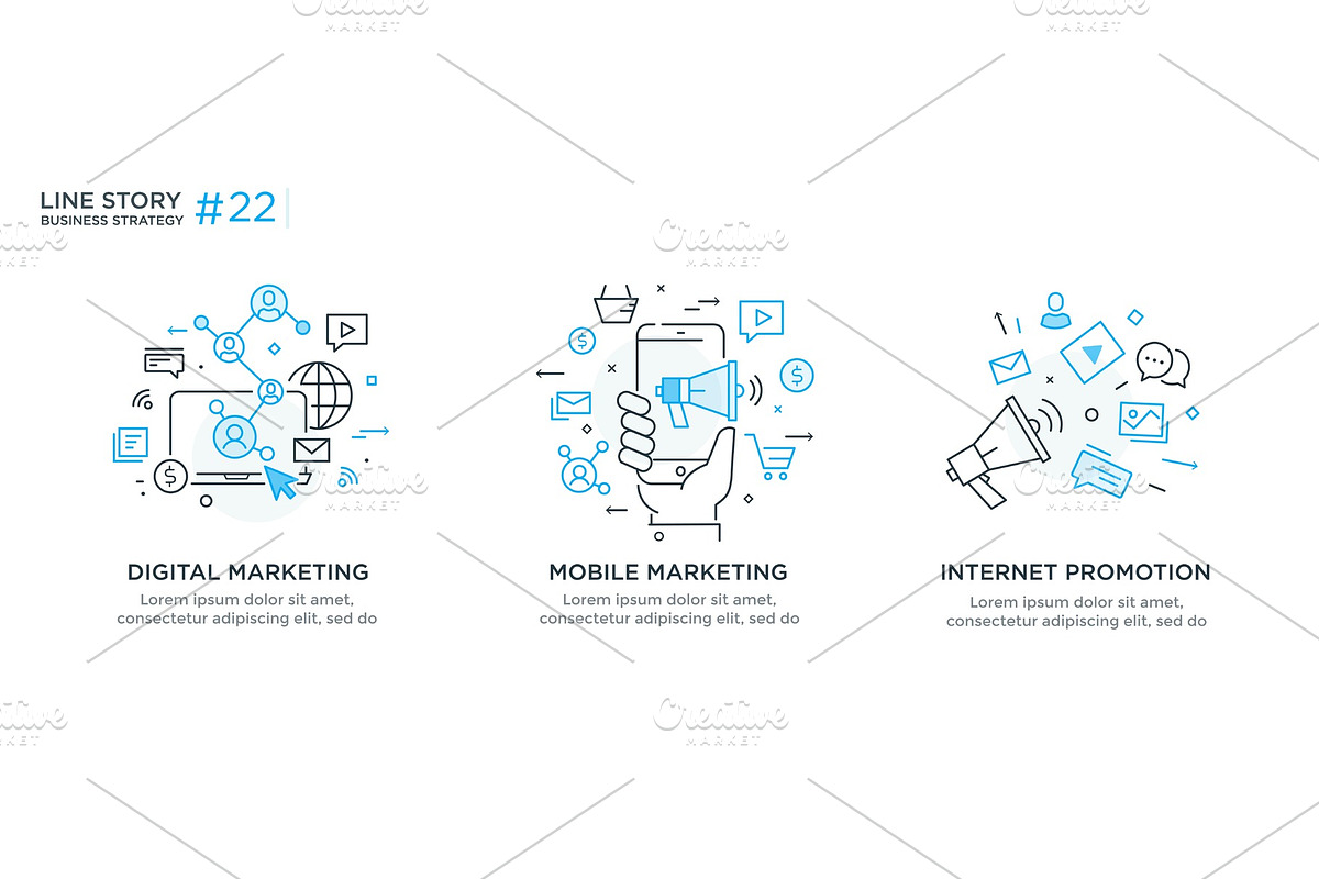 Set of illustrations concept with, a Finance Illustration by turbodesign