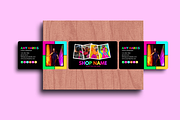 Neon Business Card Template, a Business Card Template by SunshineStudioBoutique (Thumbnail 4 of 10)