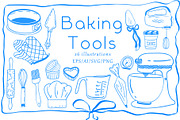 Baking Tools Line art, a Work Illustration by Carpet Tapete Pretzel (Thumbnail 1 of 5)