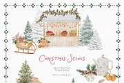 Childhood Noël Christmas Clipart, a Decorative Illustration by Muse Artist (Thumbnail 16 of 27)