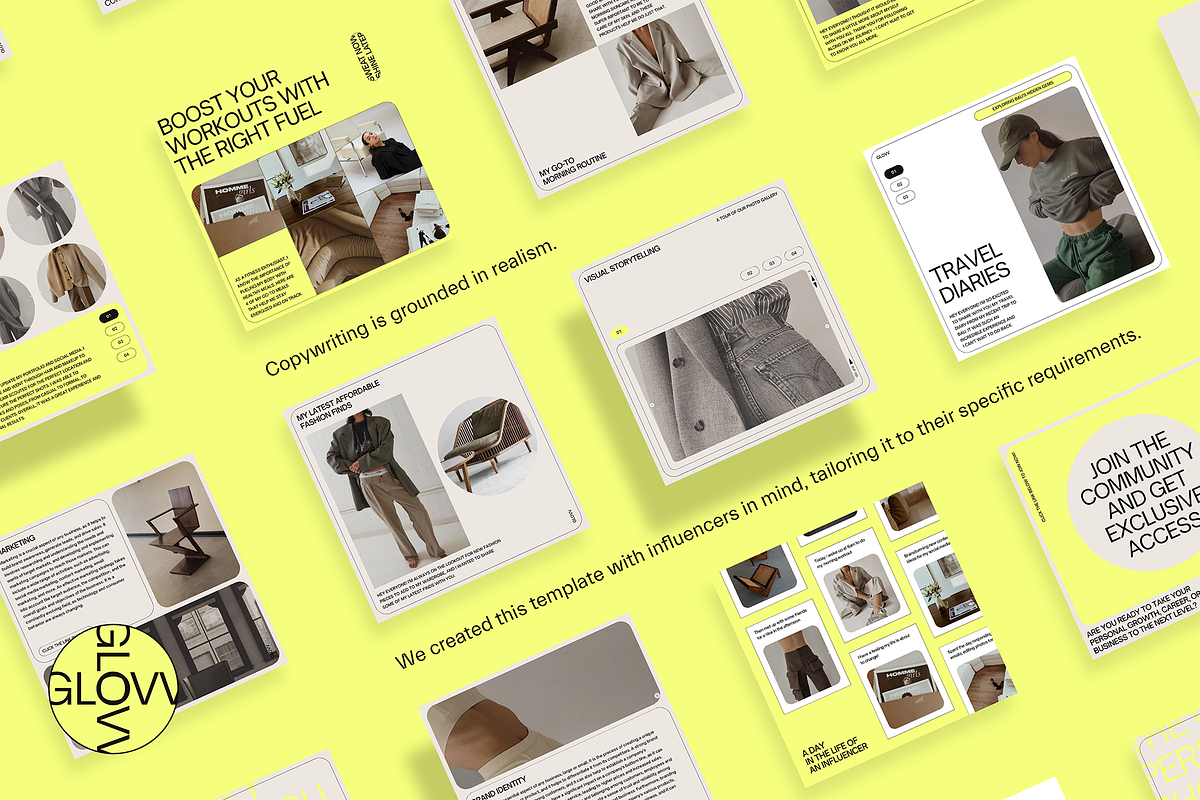 GLOVV | Instagram Kit | Canva, a Social Media Template by Blue Kite Creative (Photo 6 of 11)