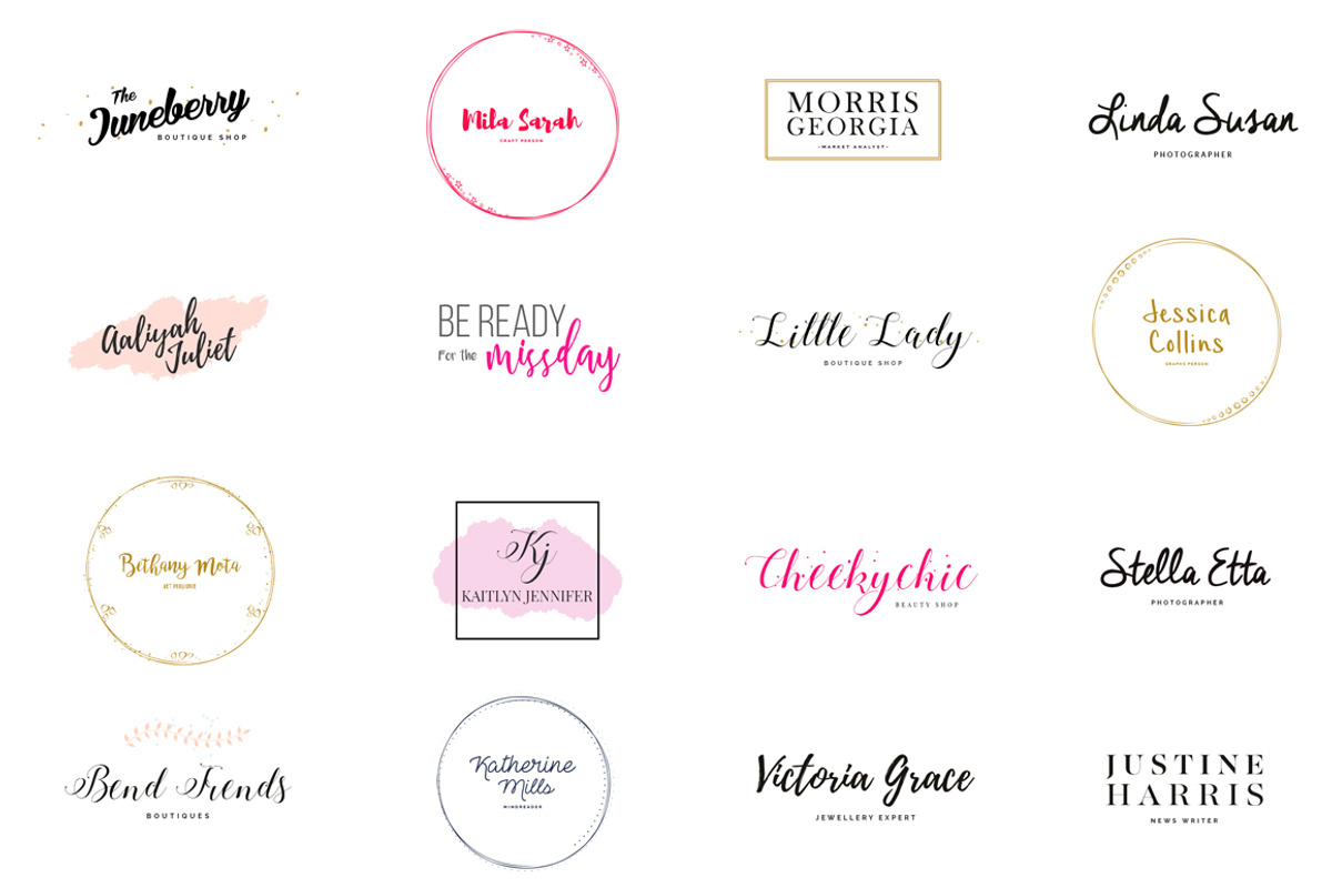 Girlboss Premade Branding Logos, a Branding & Logo Template by SNIPESCIENTIST (Photo 15 of 21)