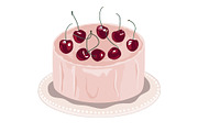 Cherry Bento Cake Illustration, an Object Graphic by Toltemara (Thumbnail 2 of 3)