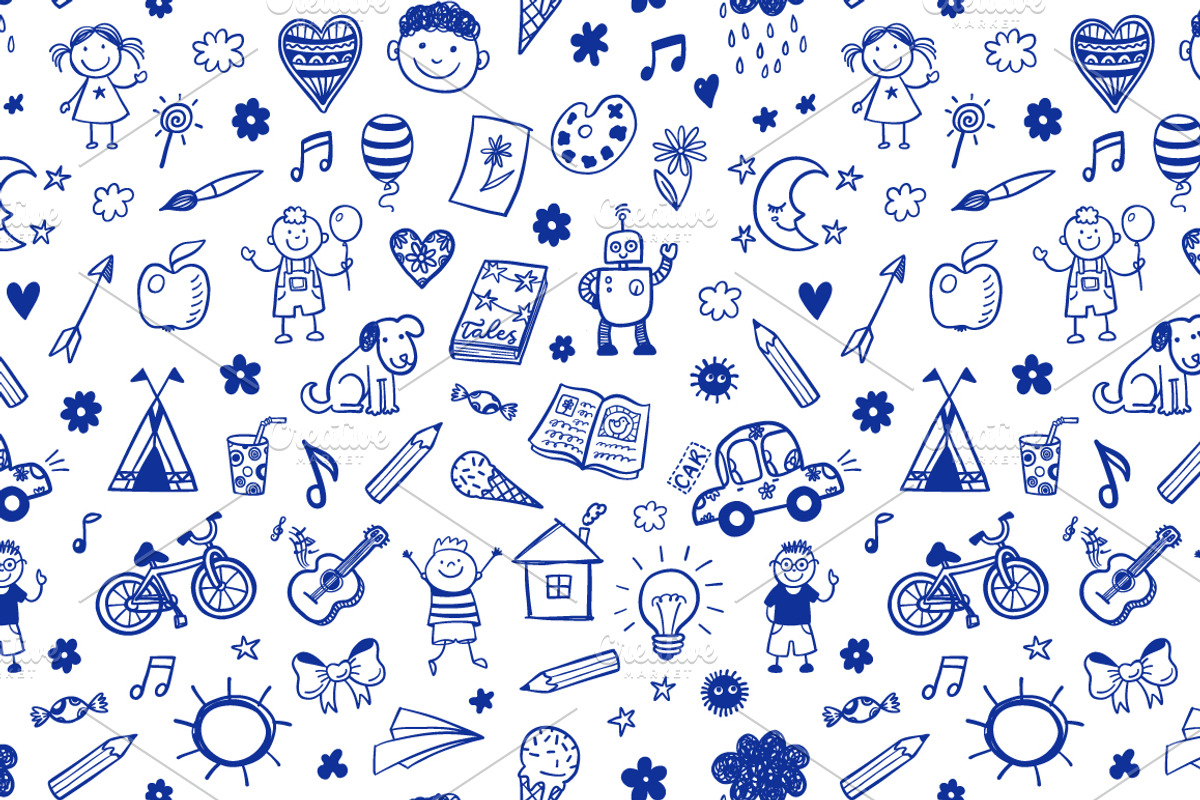 15 kids patterns set, a Pattern Graphic by Hala (Photo 3 of 15)