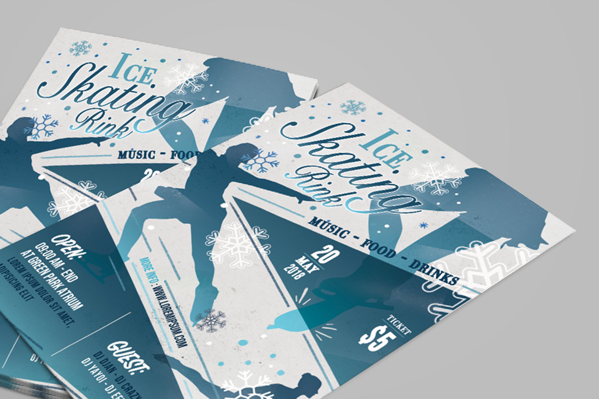 Ice Skating Rink Flyer, a Flyer Template by tanamtumbuh