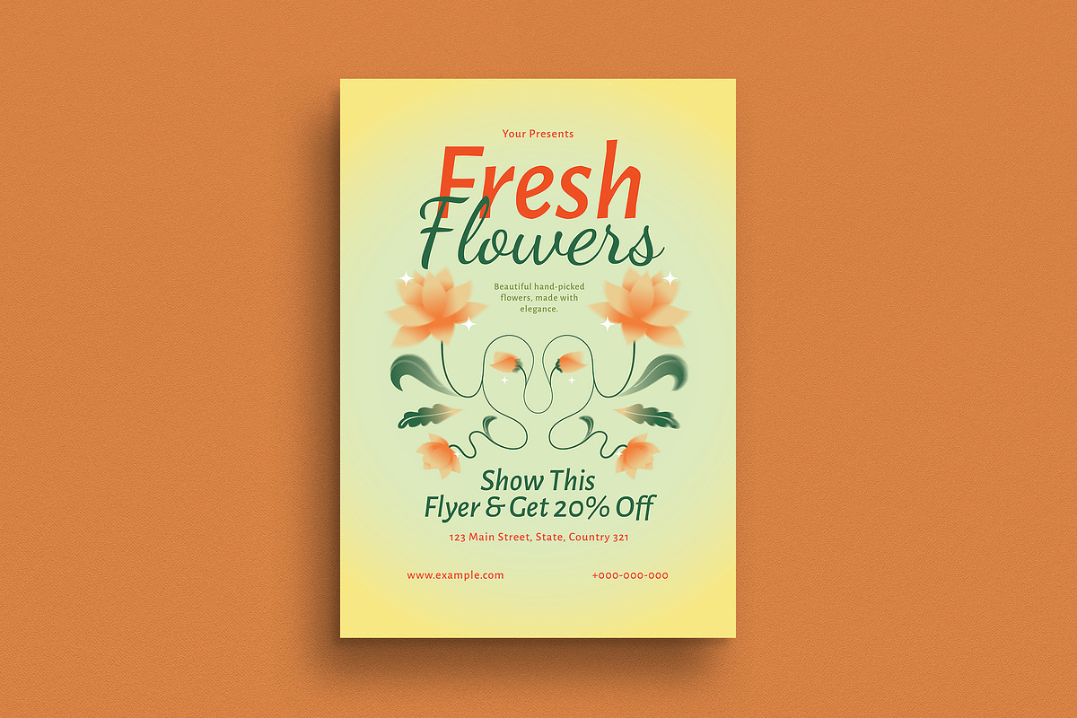 Flower Shop Promotion Flyer, a Flyer Template by Guuver (Photo 1 of 3)