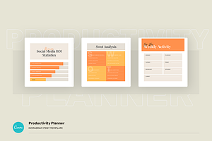 Productivity Planner Instagram Canva
