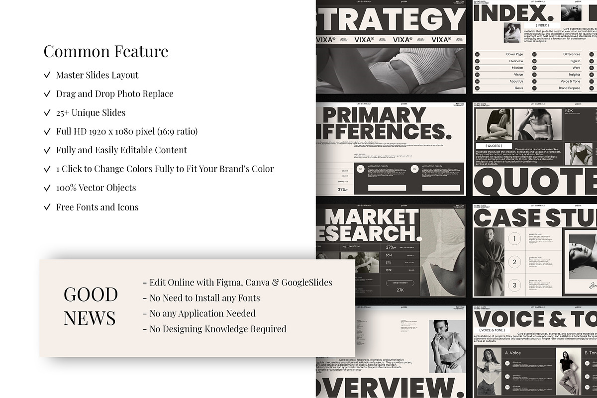 VIXA | Brand Strategy Presentation, a Presentation Template by Studio Temply (Photo 4 of 12)