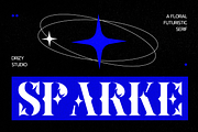 Sparke - Floral Futuristic Serif, a Serif Font by Drizy (Thumbnail 1 of 8)