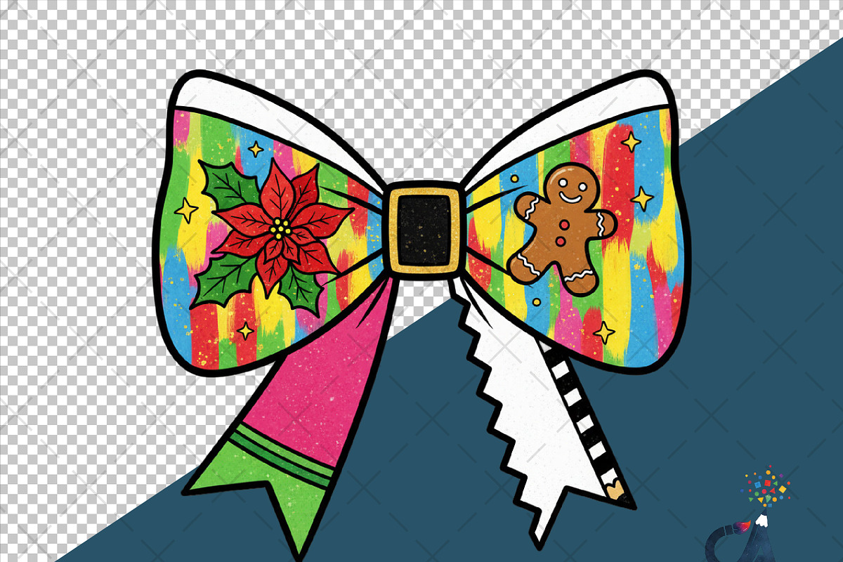 Christmas Colorful Bow Png, an Illustration by Creative Art (Photo 4 of 6)