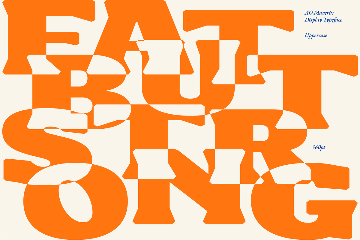 AO Maverix - Display Typeface, a Font by OwunStudio (Photo 15 of 15)