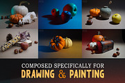 Autumn Themed Still Life Reference, a Holiday Photo by Lane Draws (Thumbnail 2 of 6)