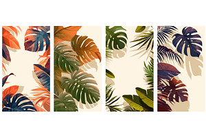 tropical leaves background. tropics, an Object Illustration by Stock-Smart-Start
