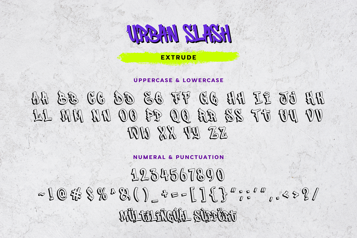 Urban Slash - Graffity Font, a Blackletter Font by Sronstudio (Photo 14 of 15)