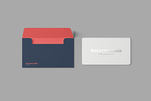 Holder And Card Mockups