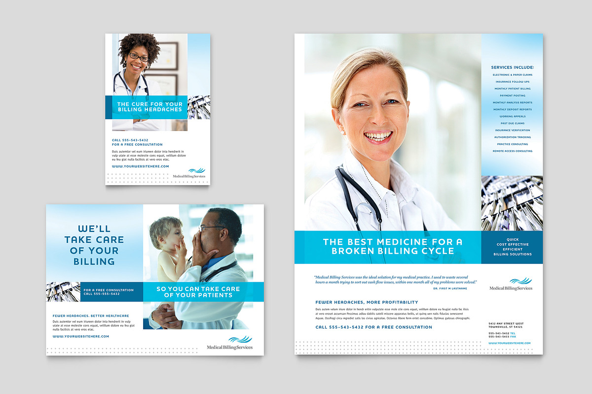 Medical Billing Flyer Template, a Flyer Template by StockLayouts (Photo 3 of 3)