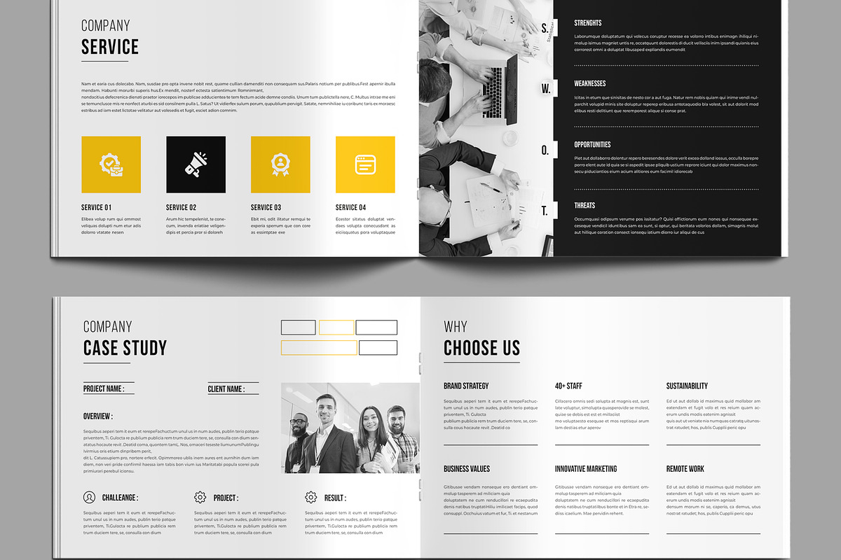 Company Profile Landscape Layout, a Brochure Template by MightyDesign (Photo 4 of 8)