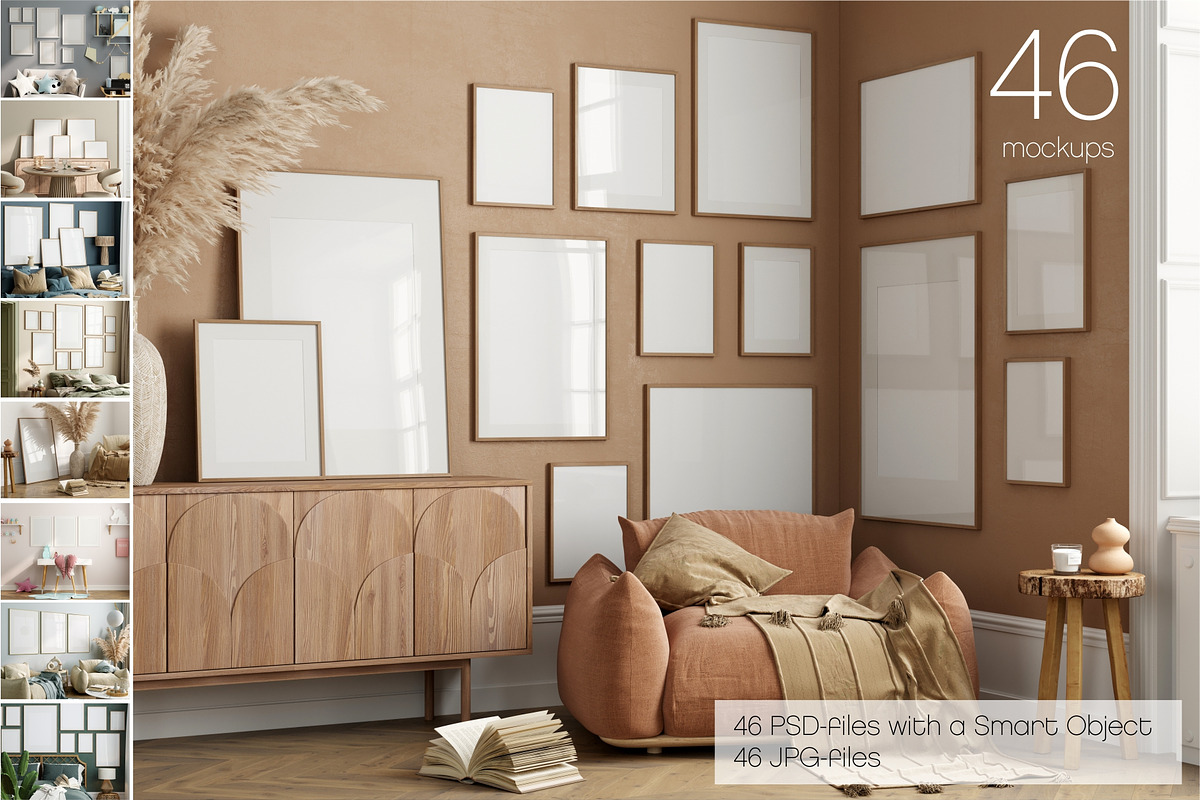 Interior Frame Mockup Bundle - 46, a Poster Template by VNmockup (Photo 1 of 12)