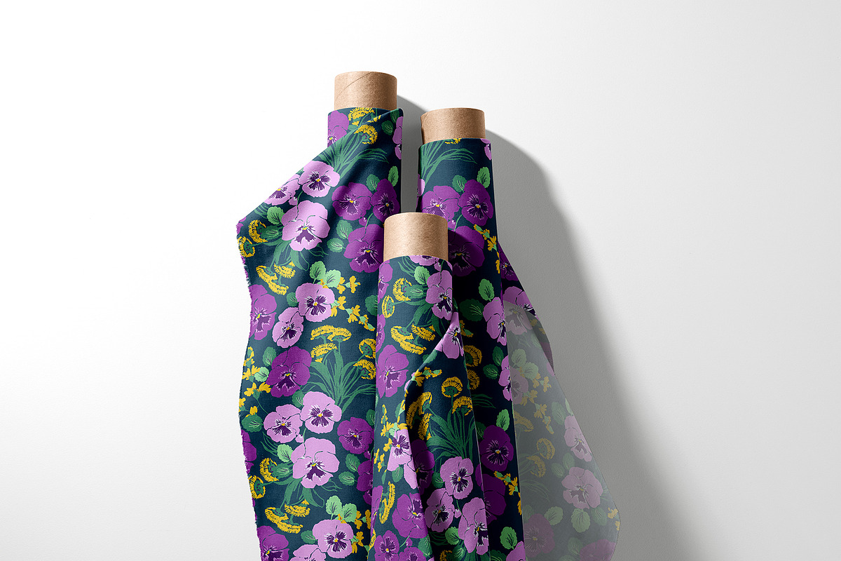 Colorful Pansies Floral Pattern, a Pattern Graphic by StudioGlouna (Photo 4 of 9)