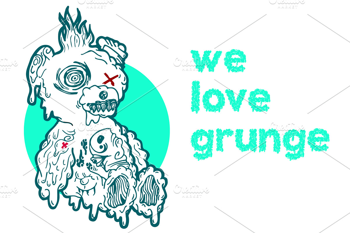 Melting Animals Vector Illustrations, an Animal Illustration by Macaroni Mayhem (Photo 2 of 7)