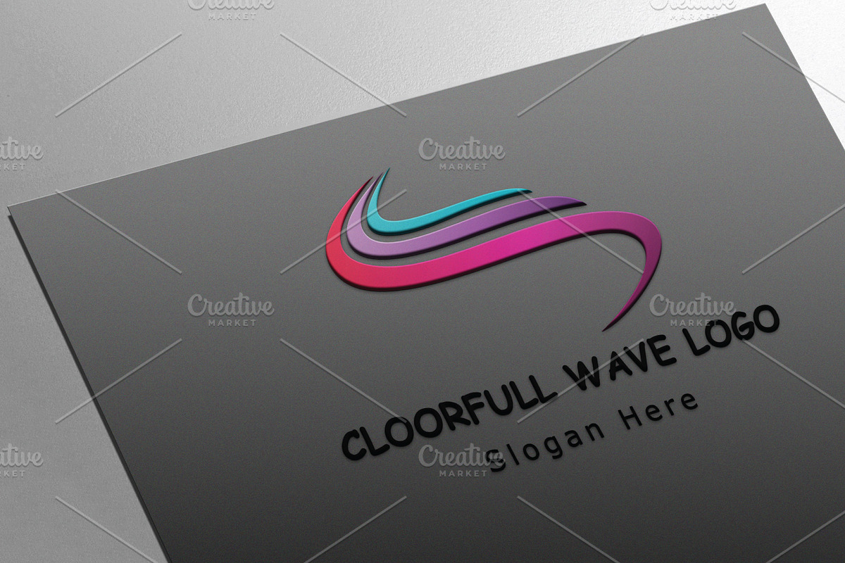 Wave Logo Design Template, a Branding & Logo Template by FusionadCreates (Photo 1 of 3)