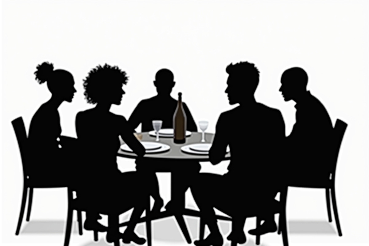 Dining People Silhouette Set, an Illustration by Designs_River (Photo 7 of 9)