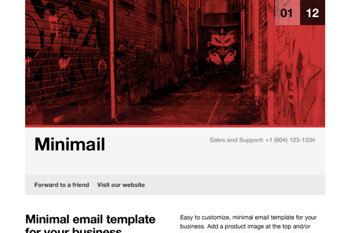 Minimail HTML Email Template, a Websites & App Template by Cardeo (Photo 2 of 2)