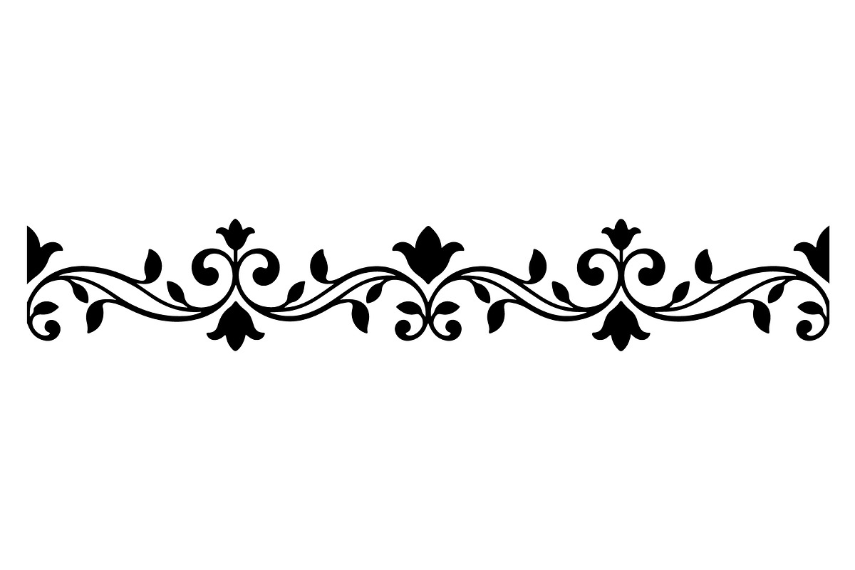 Ornamental Floral Silhouette, a Decorative Illustration by himelgfx (Photo 4 of 18)
